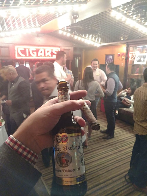A Night of Cigars and German Beer