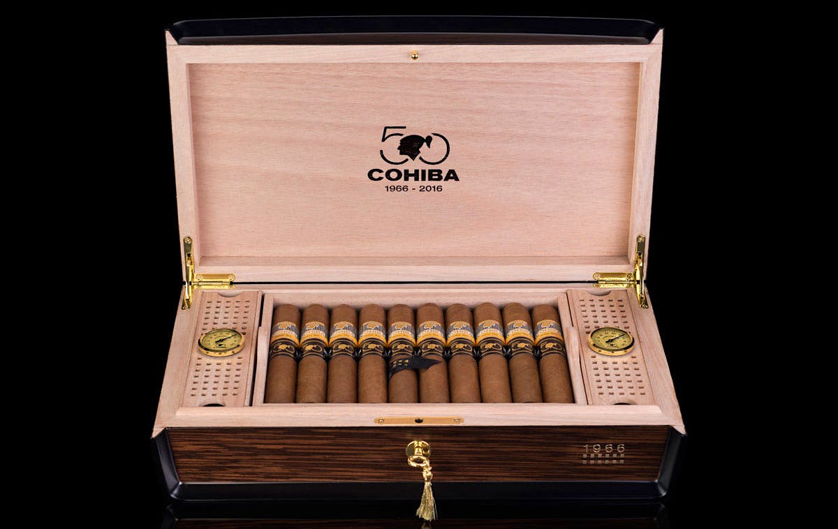 The cigars measure 5 7/8 inches by 58 ring gauge—one of the thickest commercial Cuban cigars ever created.