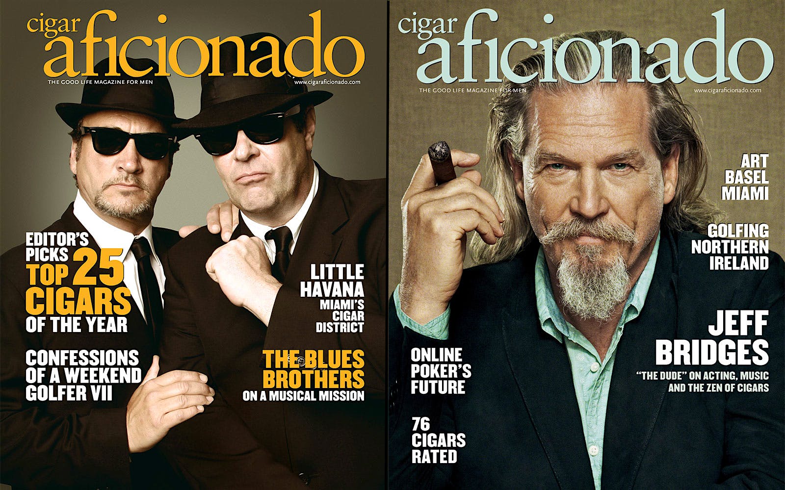 Round 2 pits The Blues Brothers (February 2008) against Jeff Bridges (August 2013) in a battle of the über-cool.