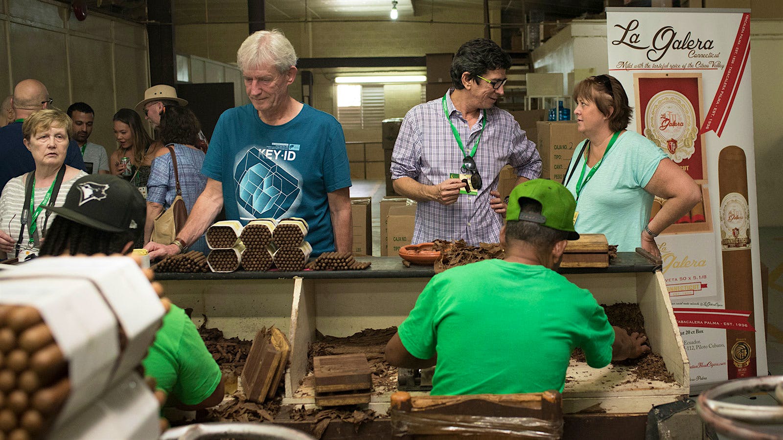 Guests visit the La Galera cigar factory in the Dominican Republic during last year's ProCigar Festival.