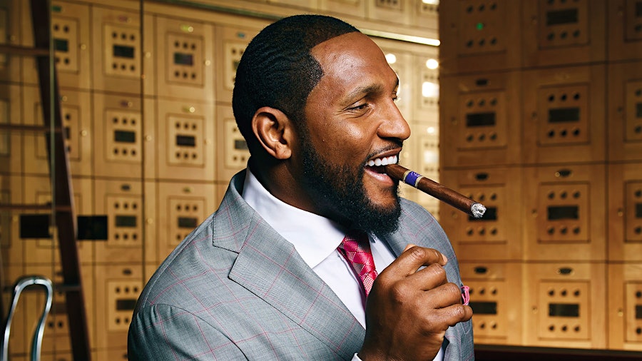 Ray Lewis Makes Hall of Fame And Thinks About Cigars
