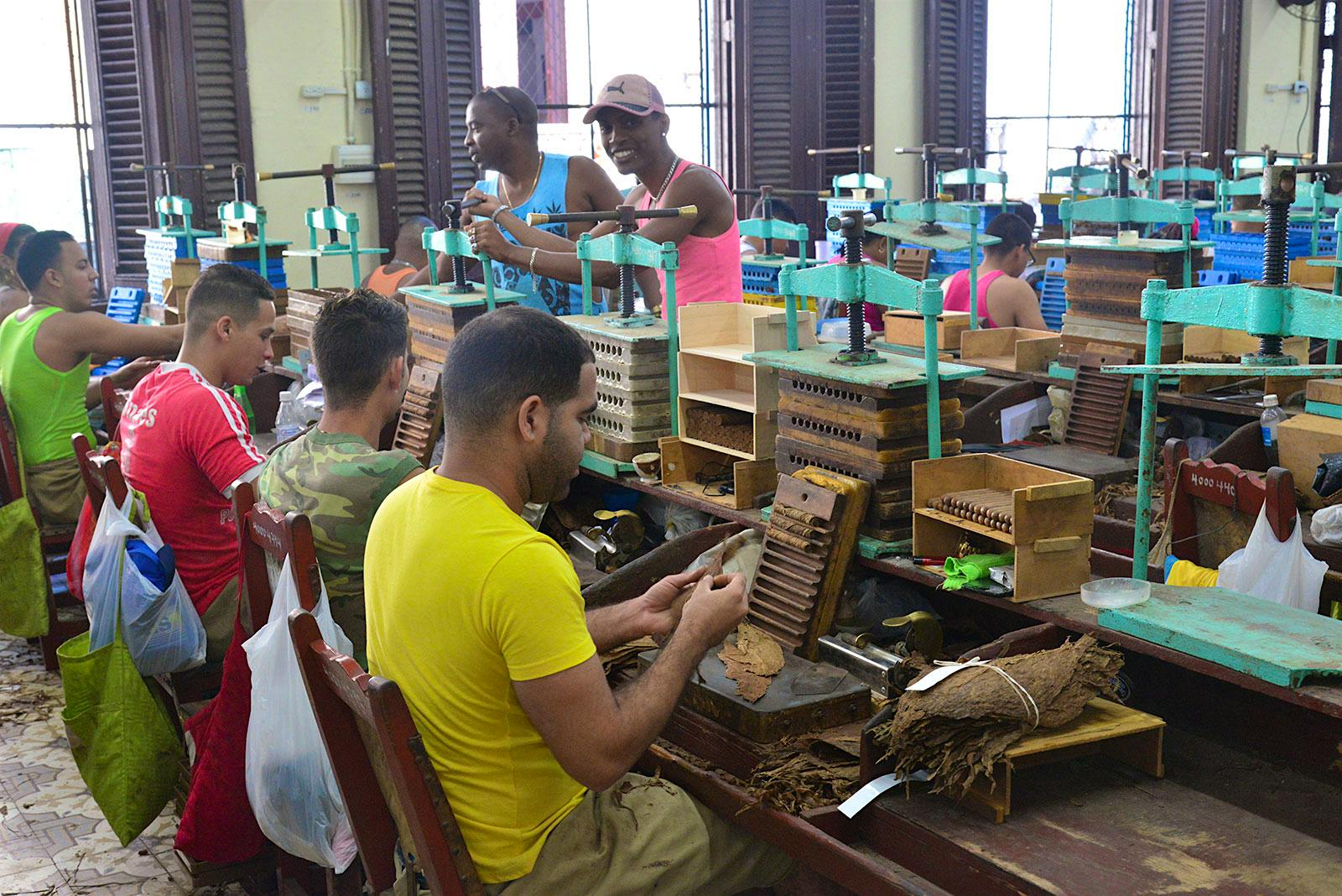 Though Habanos operates a number of factories throughout Cuba, this year, the U. Upmann factory was the only facility open to the tour.