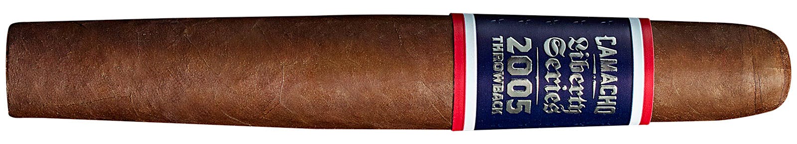 Camacho Liberty 2005 Throwback is a double-tapered figurado called 11/18.