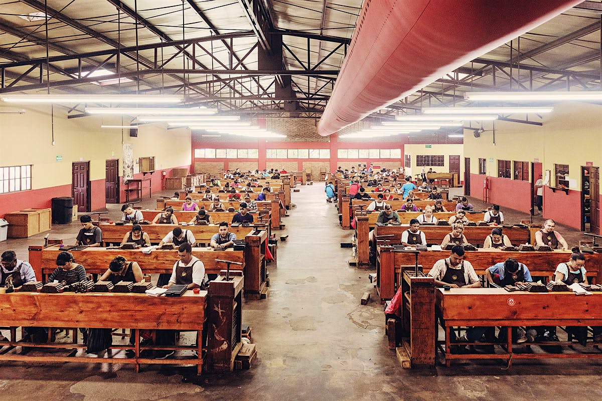 The main rolling room at Joya de Nicaragua, a brand that was first made 50 years ago.