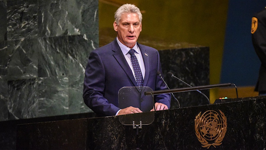 Cuban President Miguel Díaz-Canel Denounces Cuban Embargo During U.N. Visit