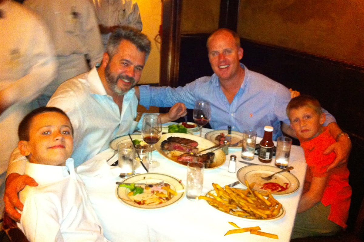 The inaugural Father-Son Steak Night at Wolfgang’s Steakhouse in 2011.