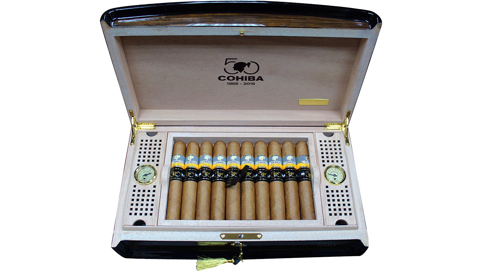 The Cohiba Majestuoso 1966 Humidors are two of 1,966 pieces made to celebrate the 50th anniversary of the brand.
