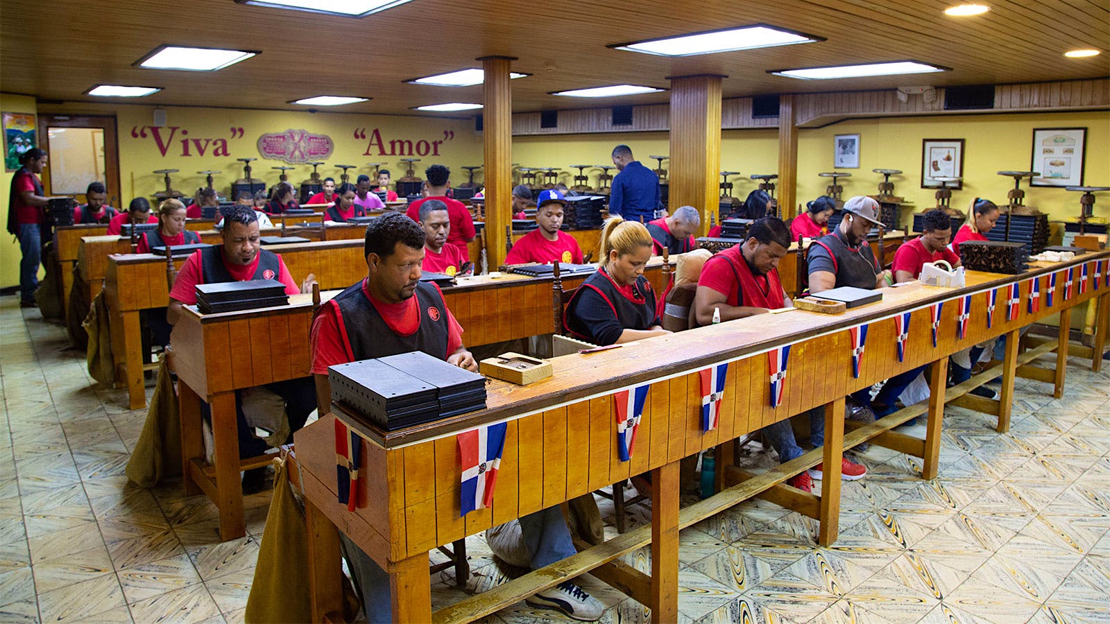 The Fuente Fuente OpusX rolling gallery, dedicated to only making one brand, which is one of the hardest to find cigars in the world.