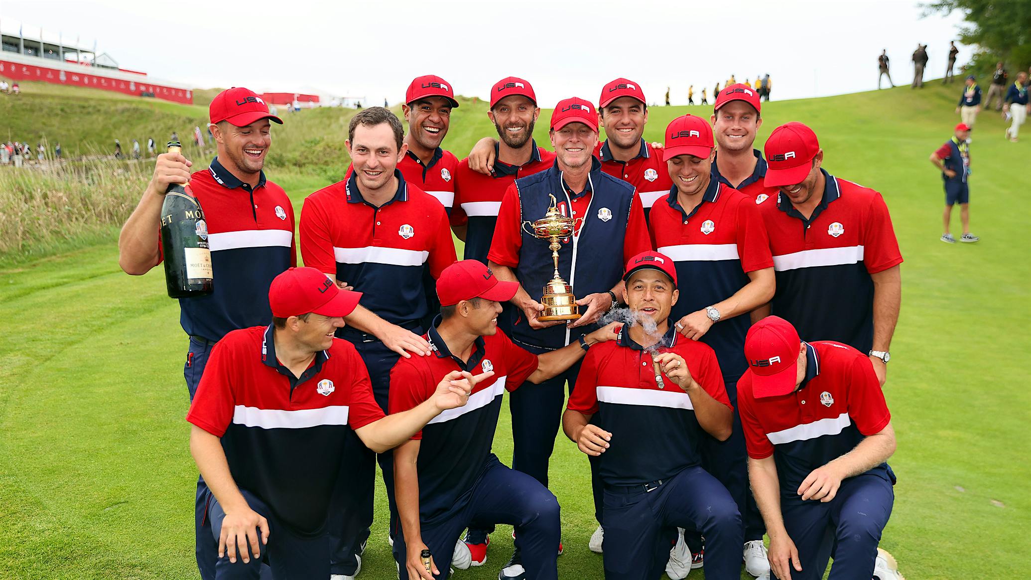 Schauffele Celebrates U.S. Ryder Cup Victory With A Cigar Cigar