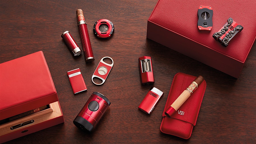 A Cigar Vision In Red