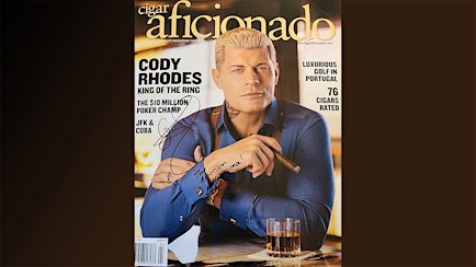 Four Cigar Aficionados Win Issues Autographed By Cody Rhodes