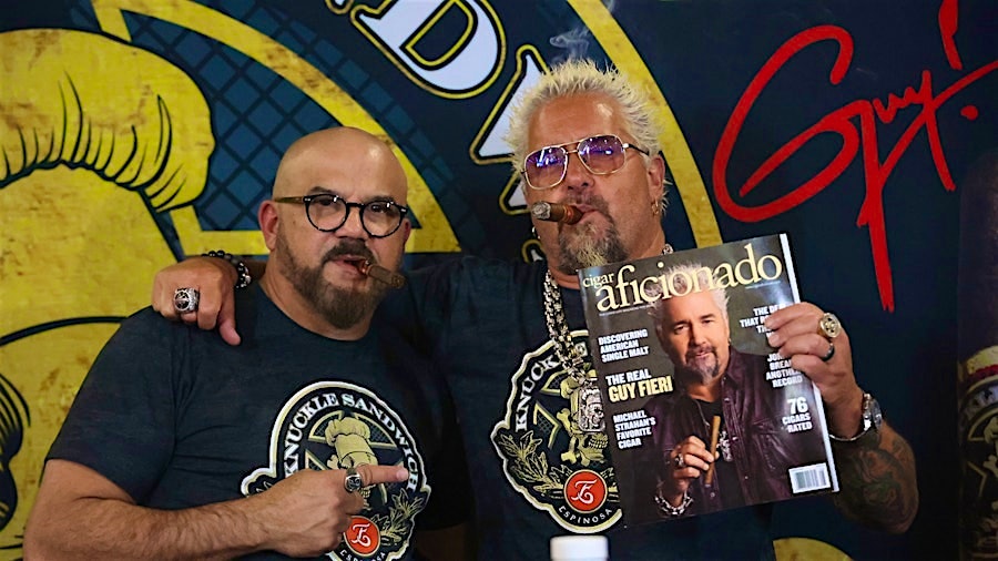 does guy fieri smoke cigarettes Fieri: Begging my agents to let me build a cigar brand Guy Fieri And Erik Espinosa