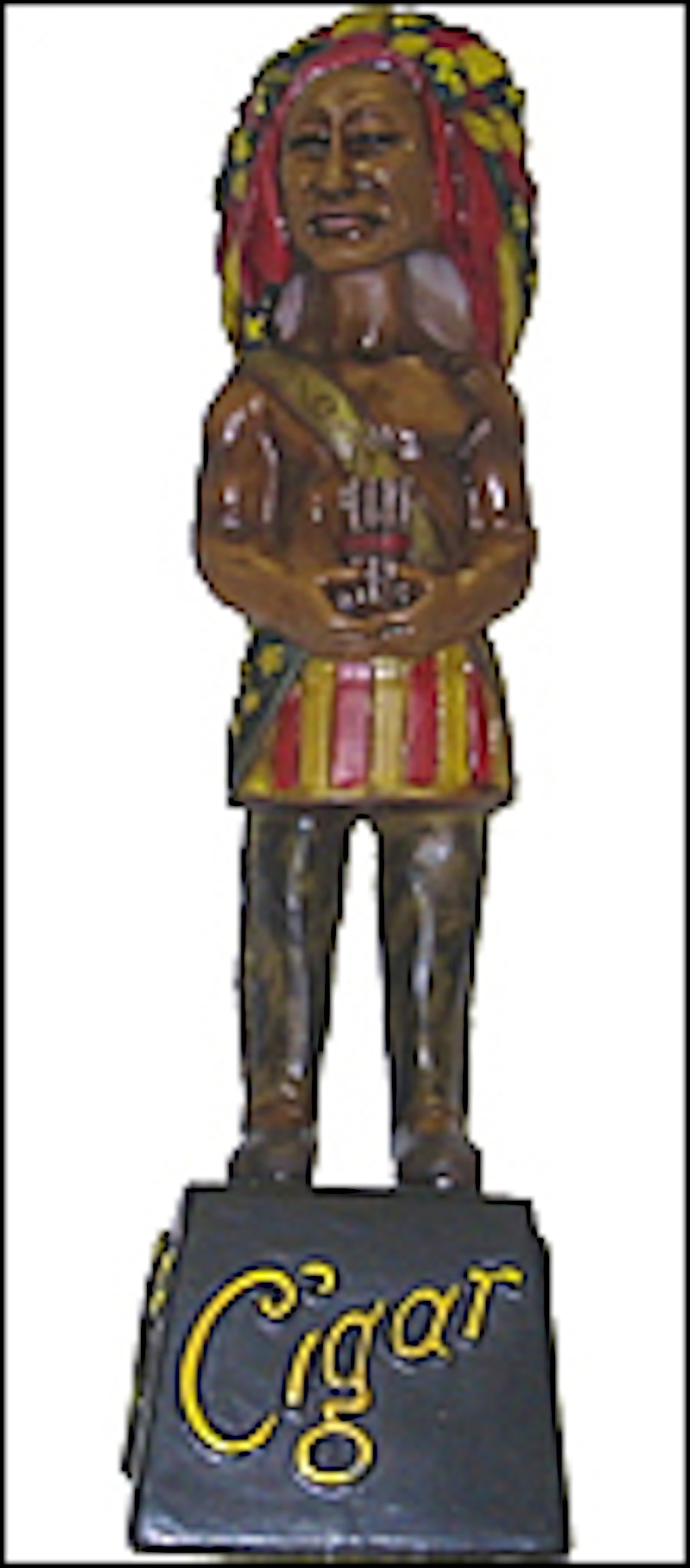 Bobble Head Indian Cigar Aficionado