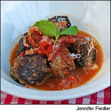 Homemade Meatballs and Tomato Sauce