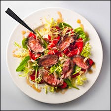 Red Miso-Marinated Skirt Steak Salad