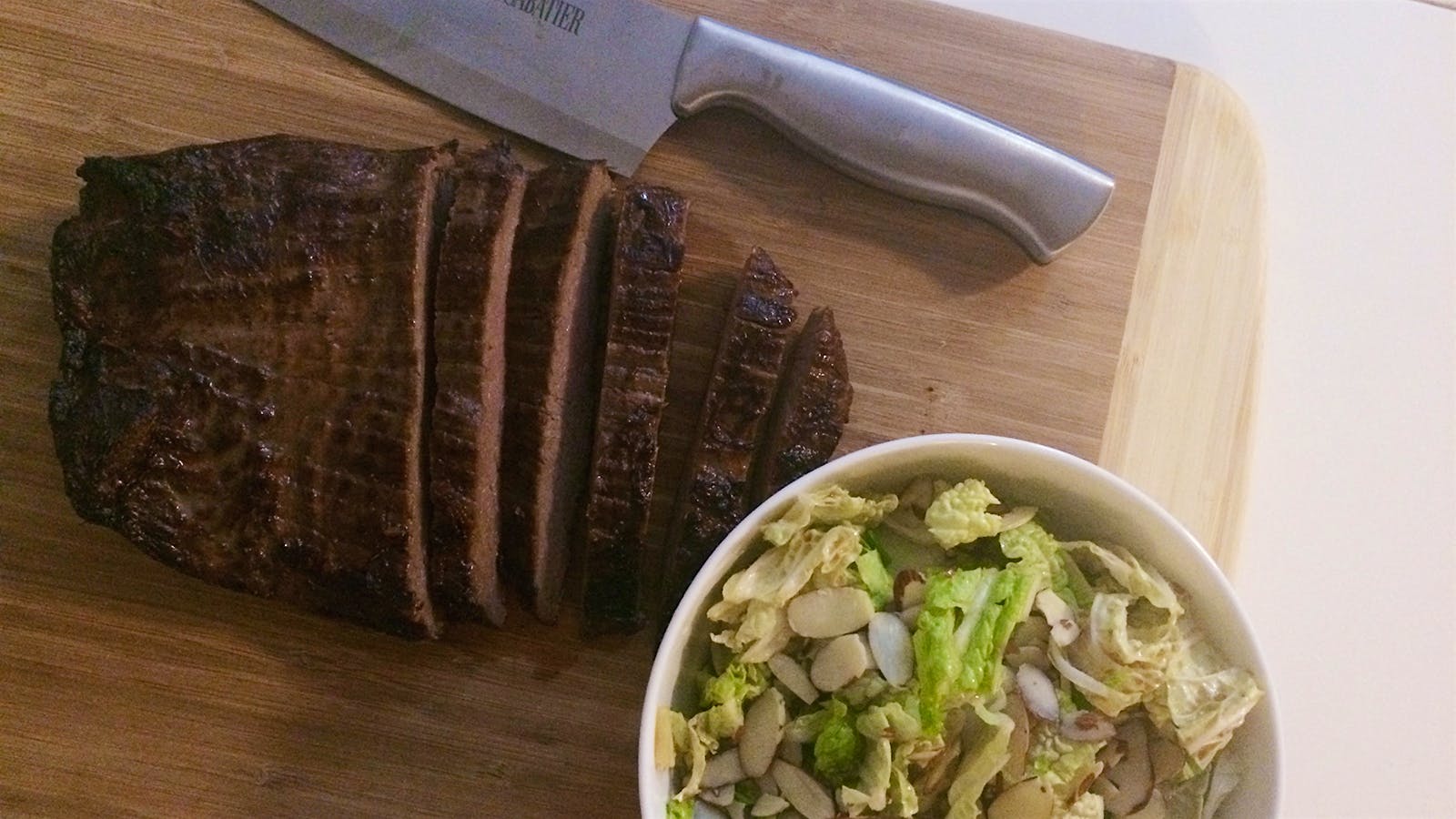 Asian Flank Steak and Napa Cabbage Salad