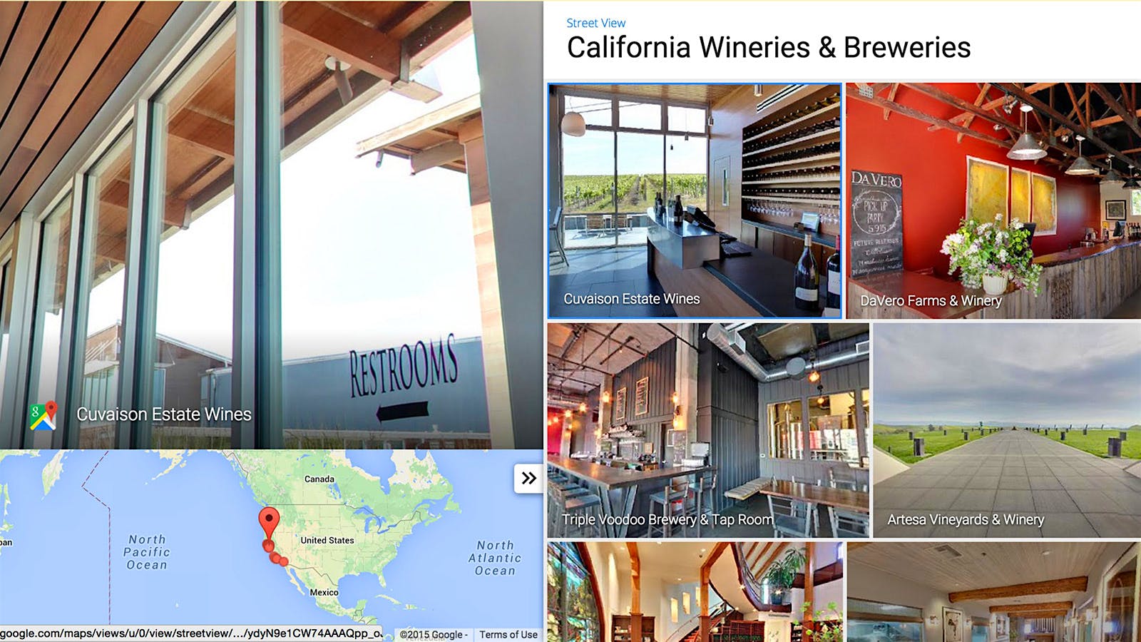 Google Street View Goes Inside California Wine Country