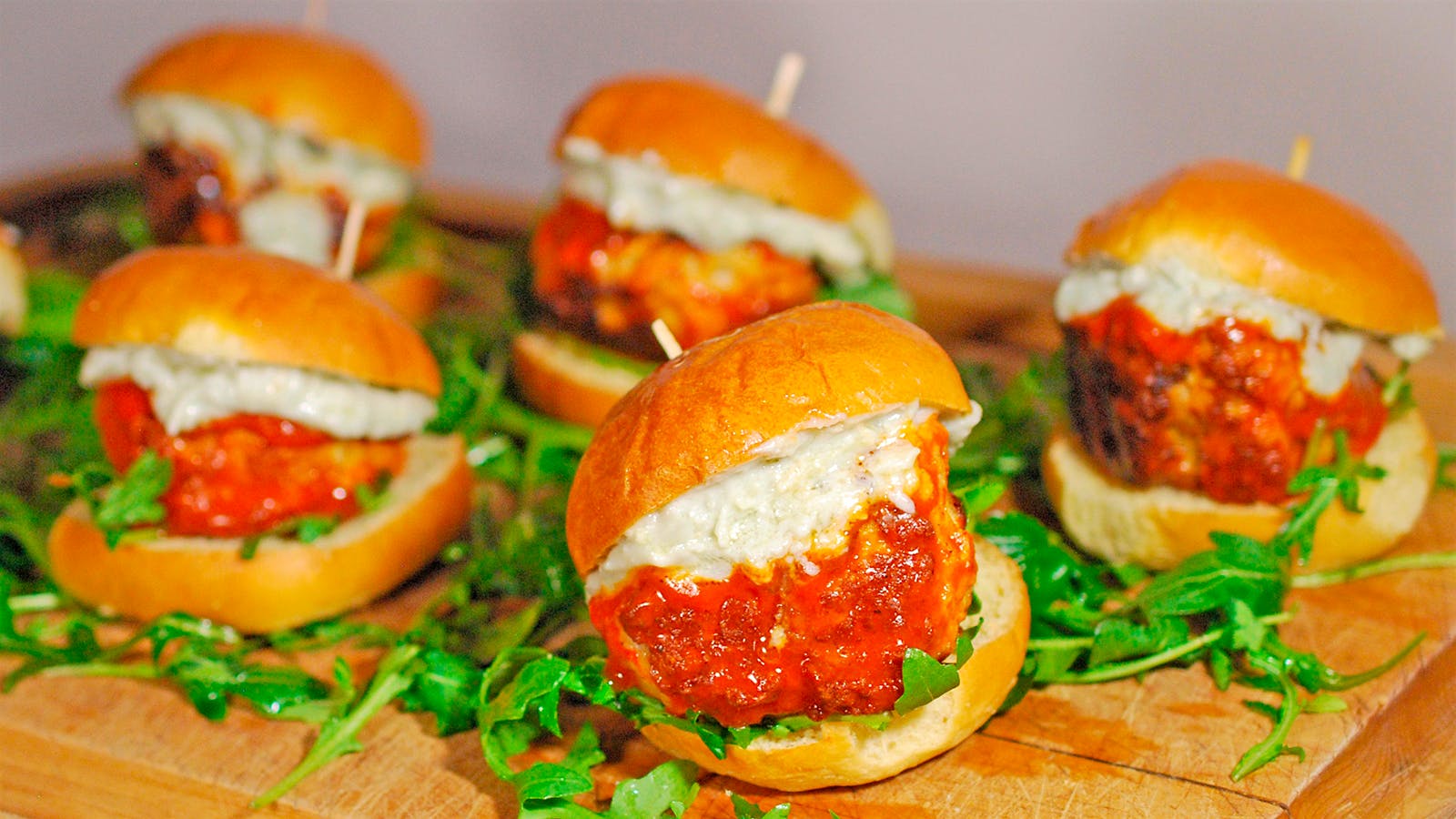 super bowl meatball sliders