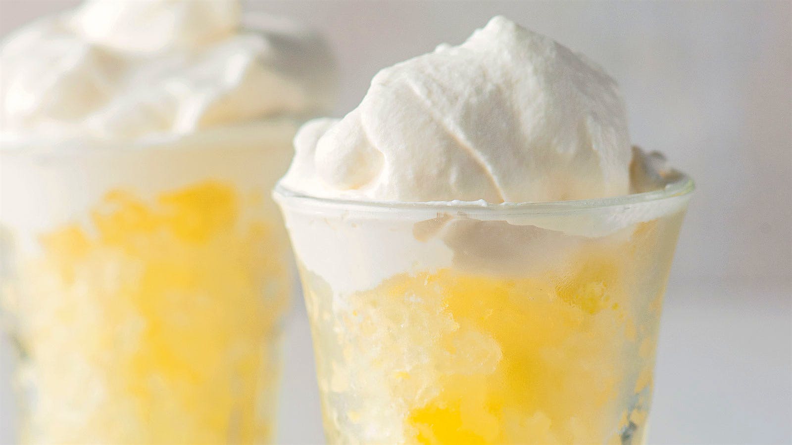 Missy Robbins' Lemon Granita with Whipped Cream