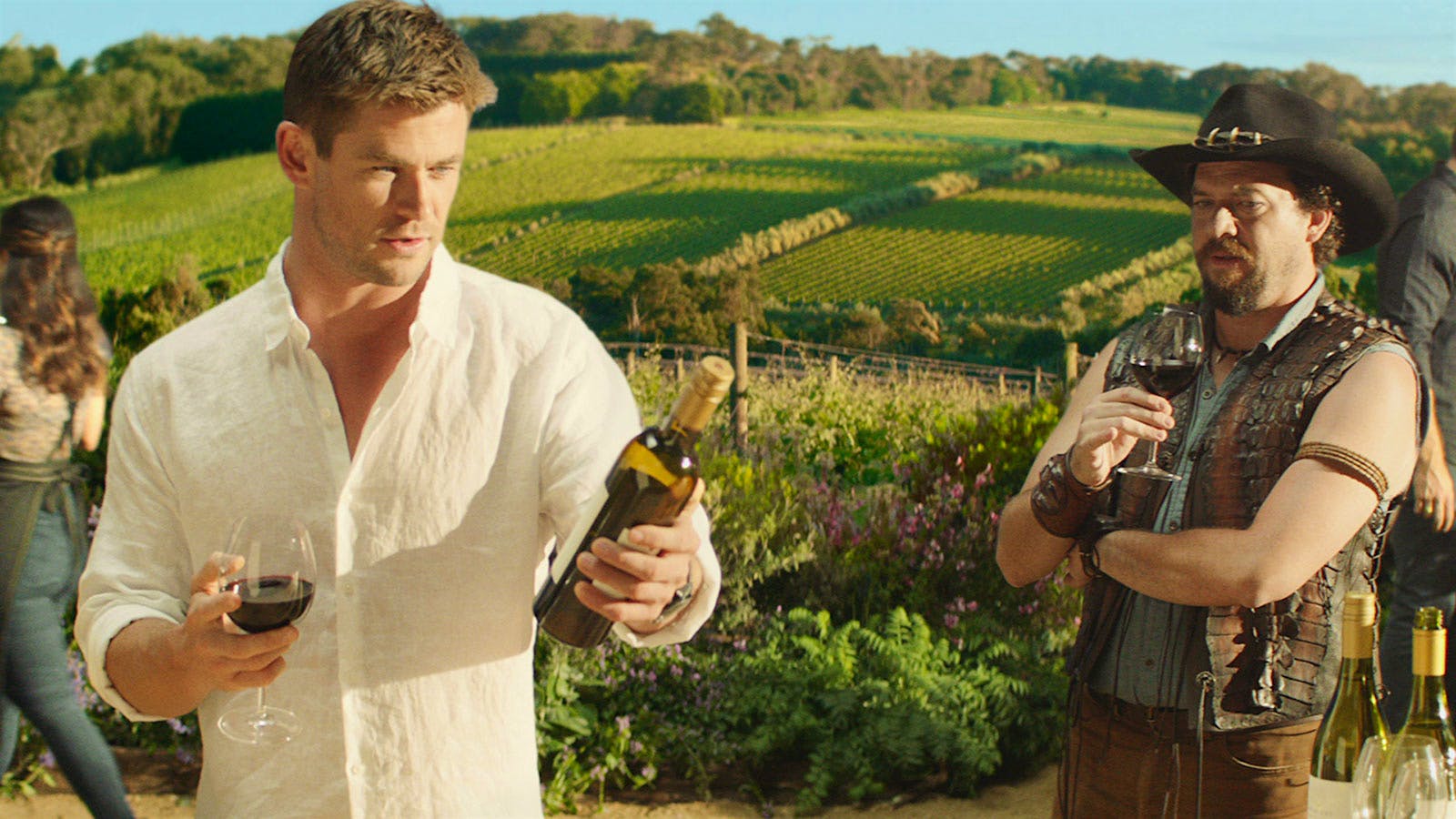 The Wines Behind the Scenes in That 'Crocodile Dundee' Spoof