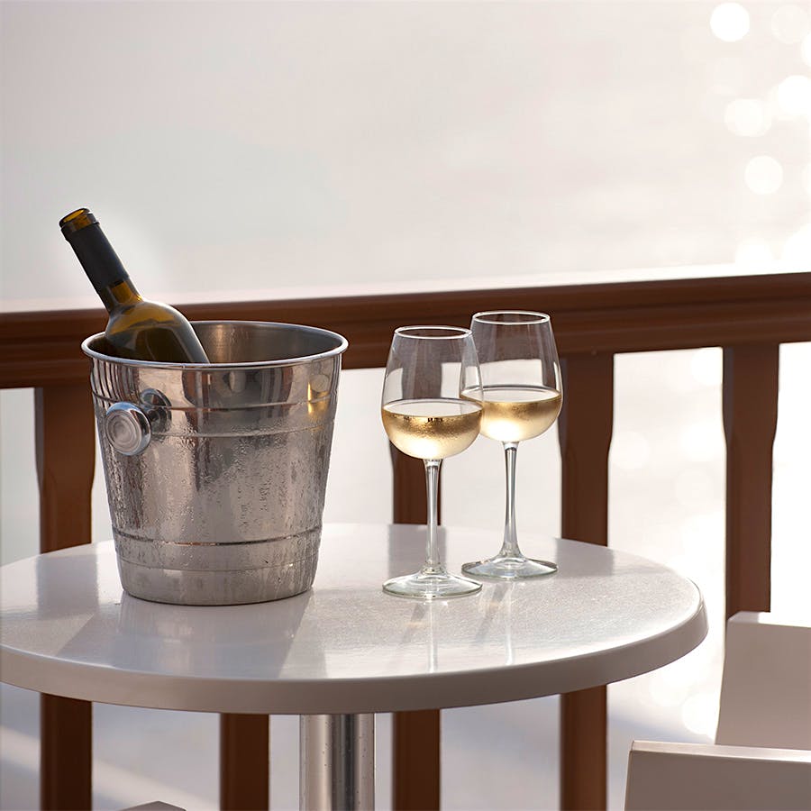 Sparkling wines should be kept chilled to preserve their freshness.