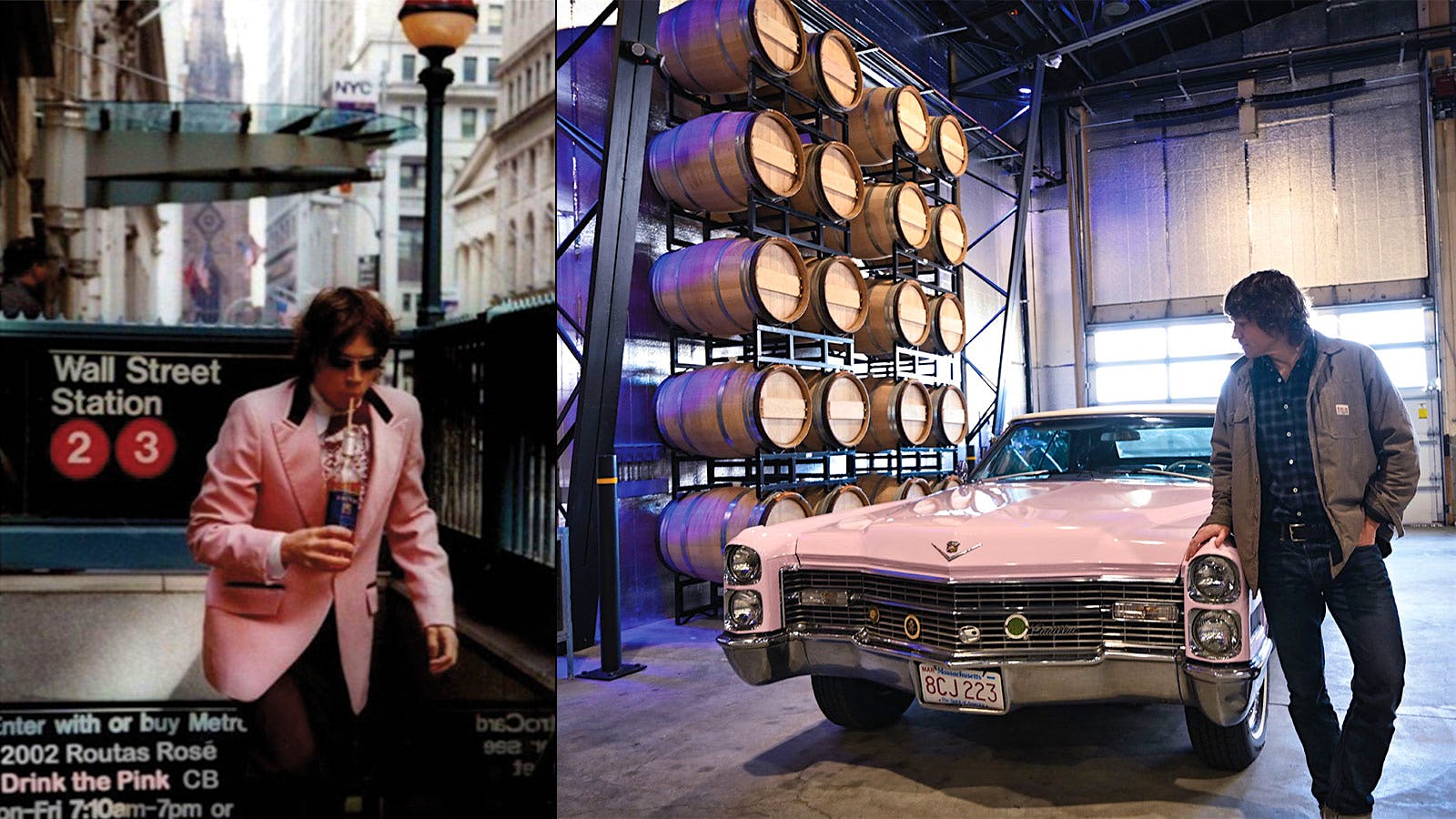 Charles Bieler Revs Up Pink '66 Cadillac for Great American Rosé Road Trip
