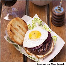 Australian-Style Grilled Hamburgers With Herbed Potatoes