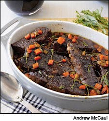 Braised Short Ribs with Sage-scented Beef Jus