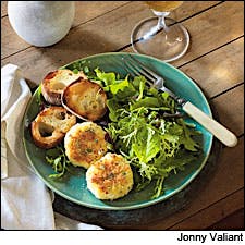 Chez Panisse Baked Goat Cheese With Garden Salad