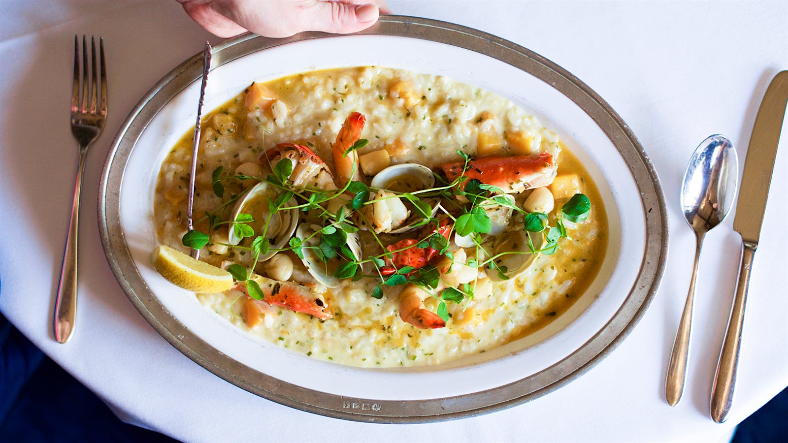 Shellfish Risotto with Saffron Butter