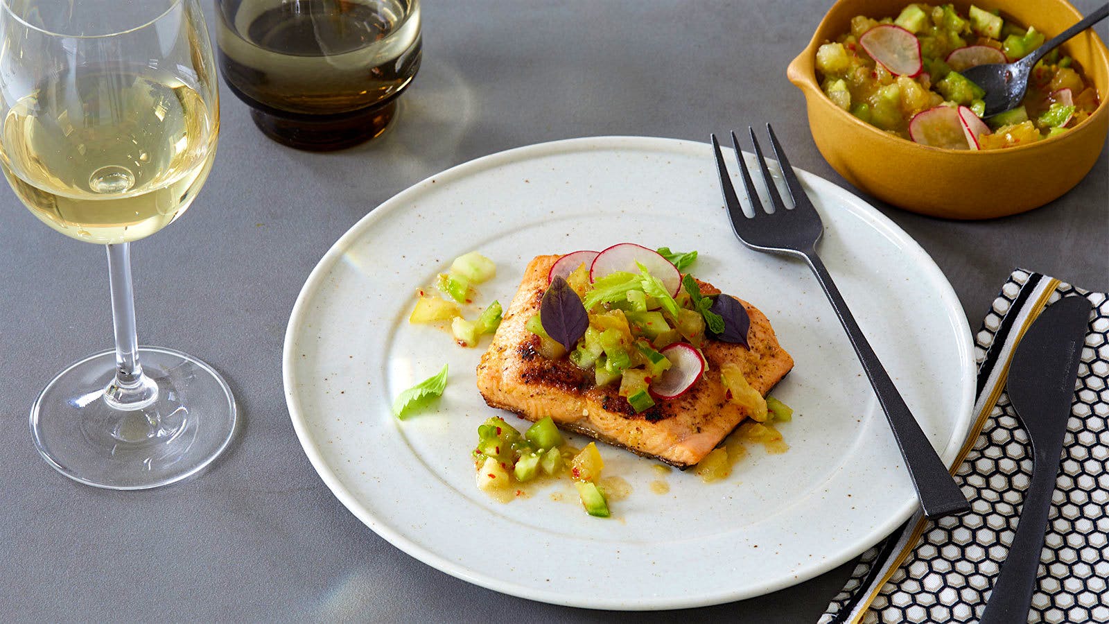 Pan-Roasted New York Strip with Cabernet Shallot Confit