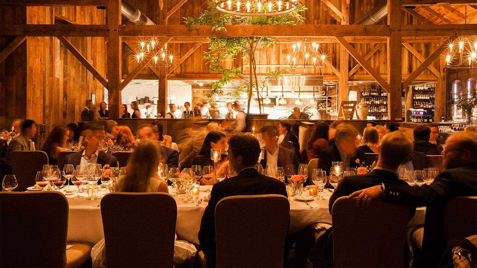  Guests dining in the dining room at the Barn at Blackberry Farm in Walland, Tenn.