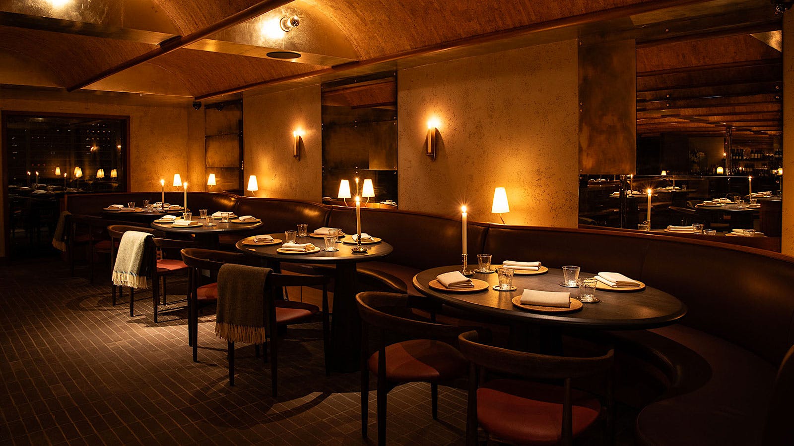  The dining room of Lielle in Los Angeles.
