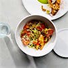 Longevity noodles and crispy soft shell crabs