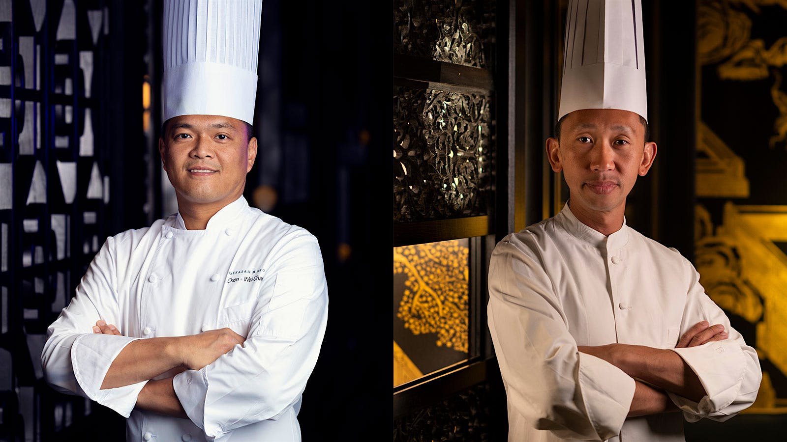 Chefs Chen-Wei Chan (left) and Andrew Yeo