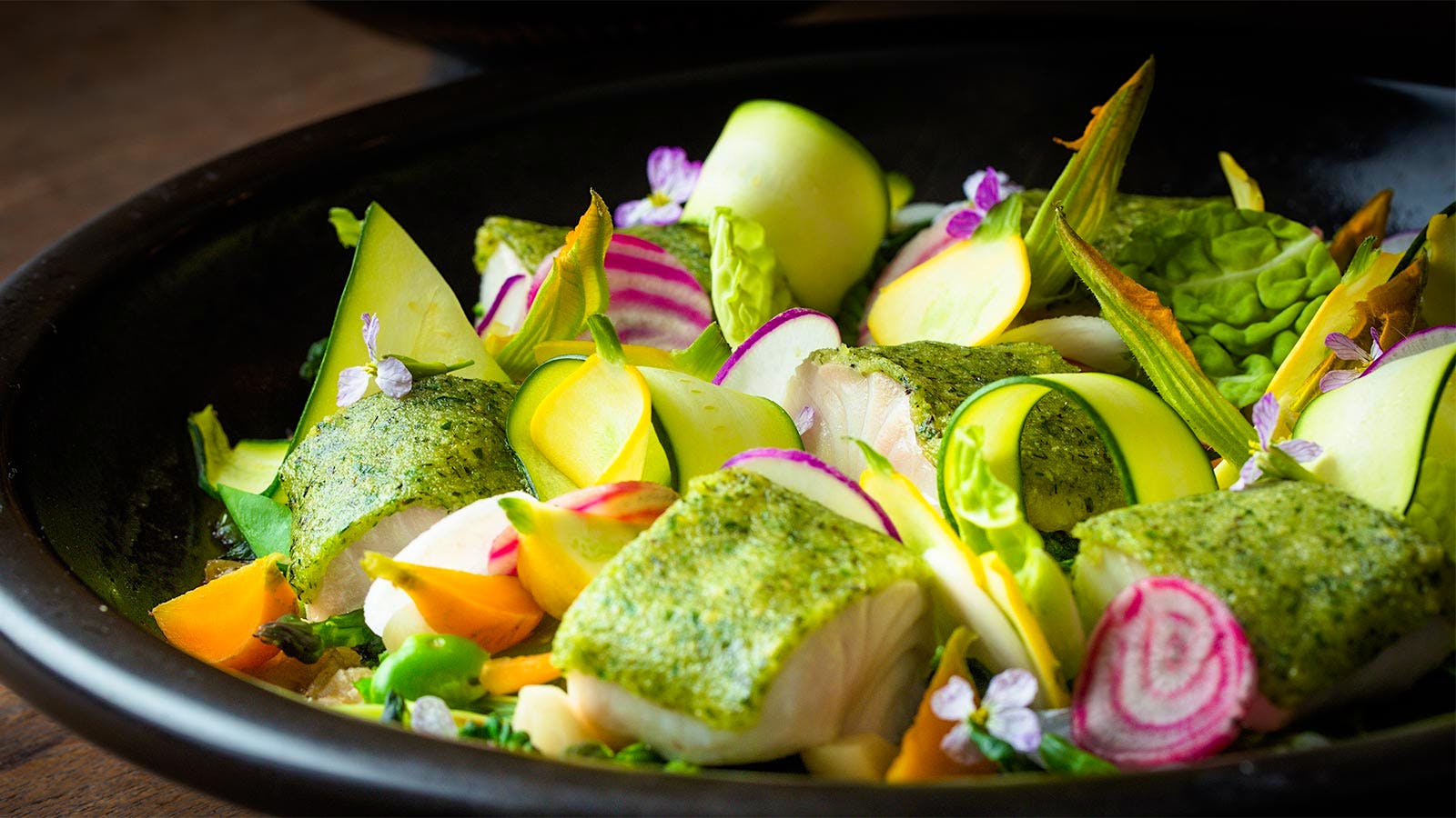 A dish at SingleThread Farms