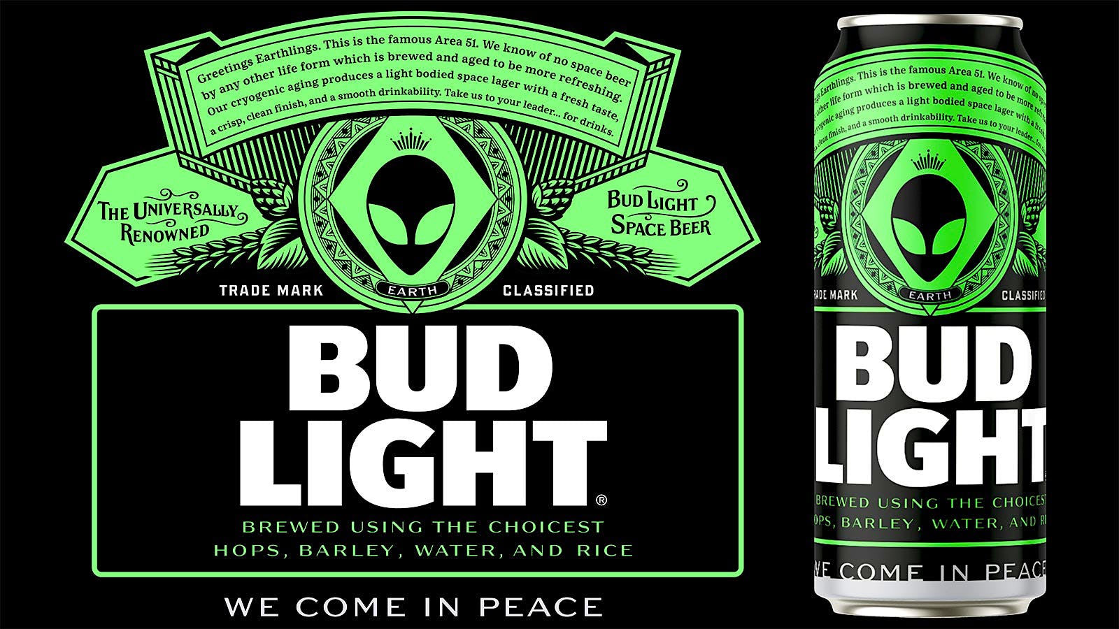 Bud Light Area 51 beer