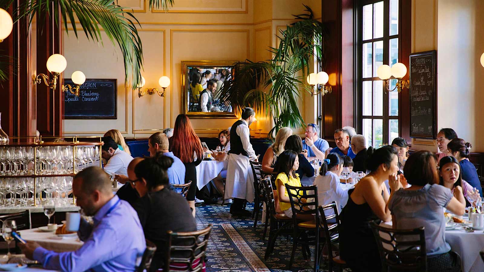 Diners at Bouchon’s tables