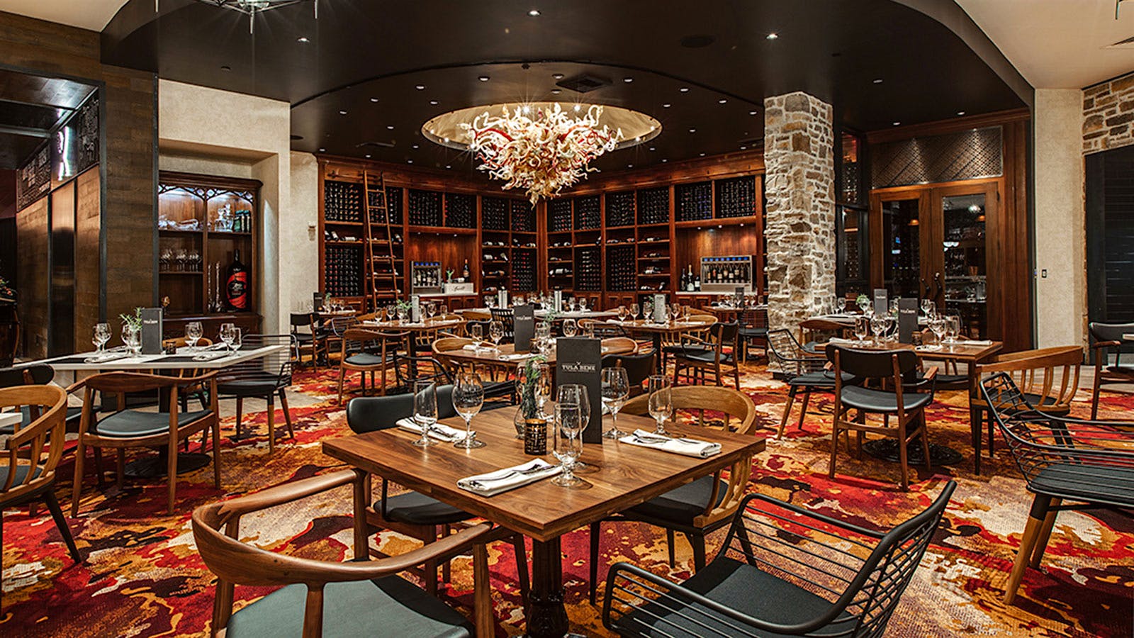 Tula Bene Pastaria + Chophouse dining room and cellar