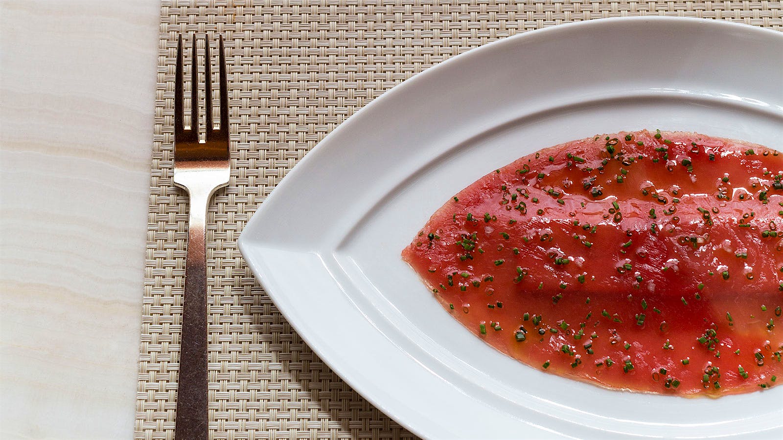 Pounded yellowfin tuna with foie gras