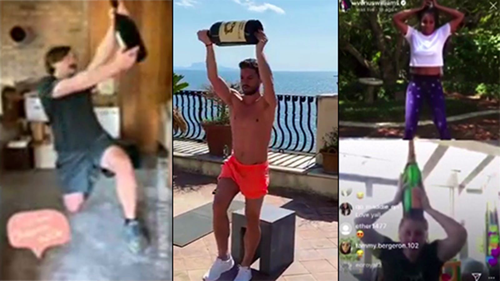 Uncork the Burn: Try Wine Workouts with Venus Williams, Dries Mertens, Guy Called 'Winestache'