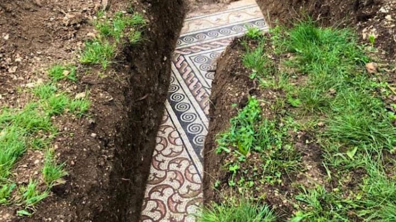 A Pristine Roman Mosaic Is Discovered Deep Beneath a Vineyard. Was It from an 1,800-Year-Old Winery?