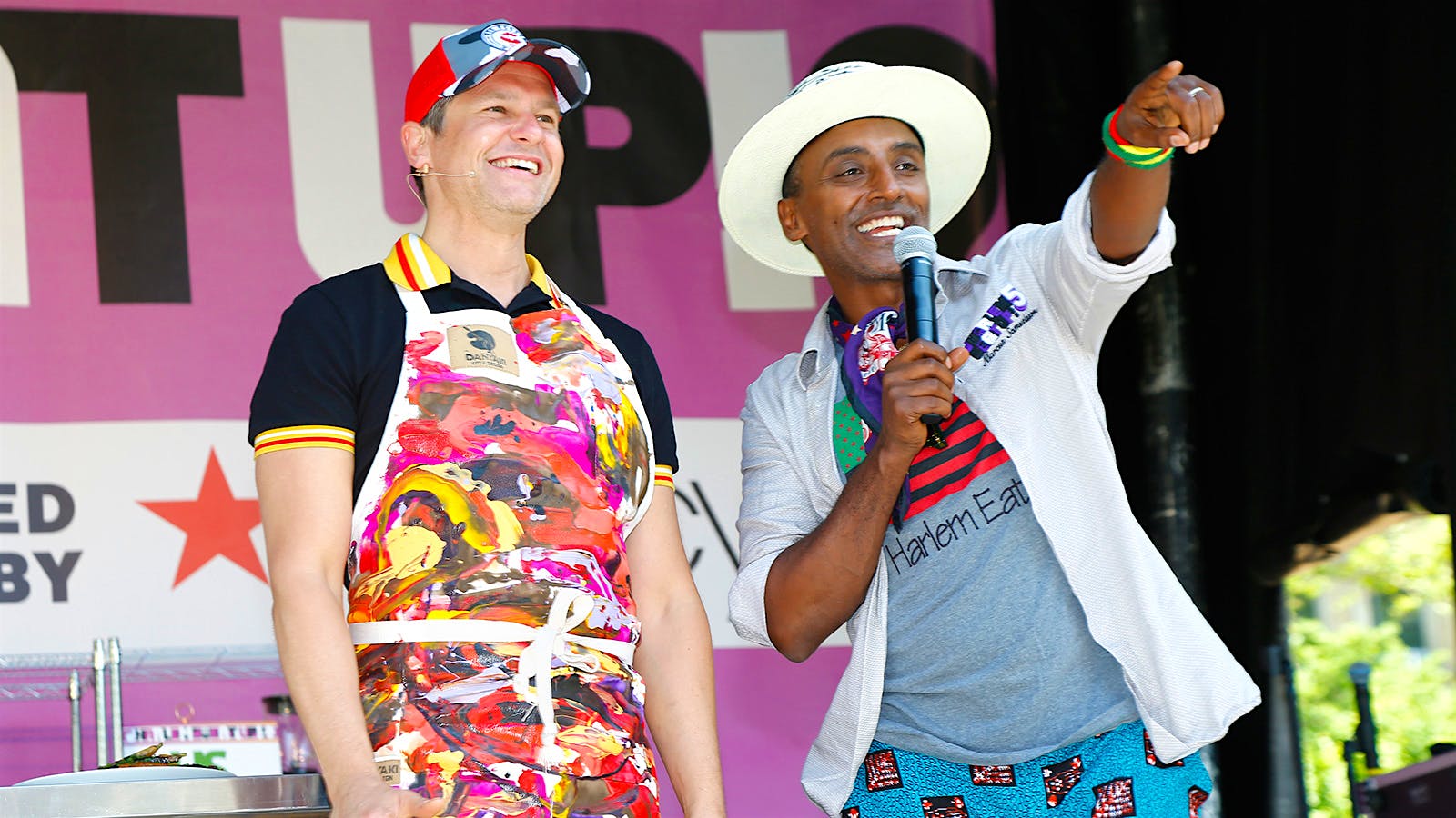 Chefs Marcus Samuelsson and David Burtka