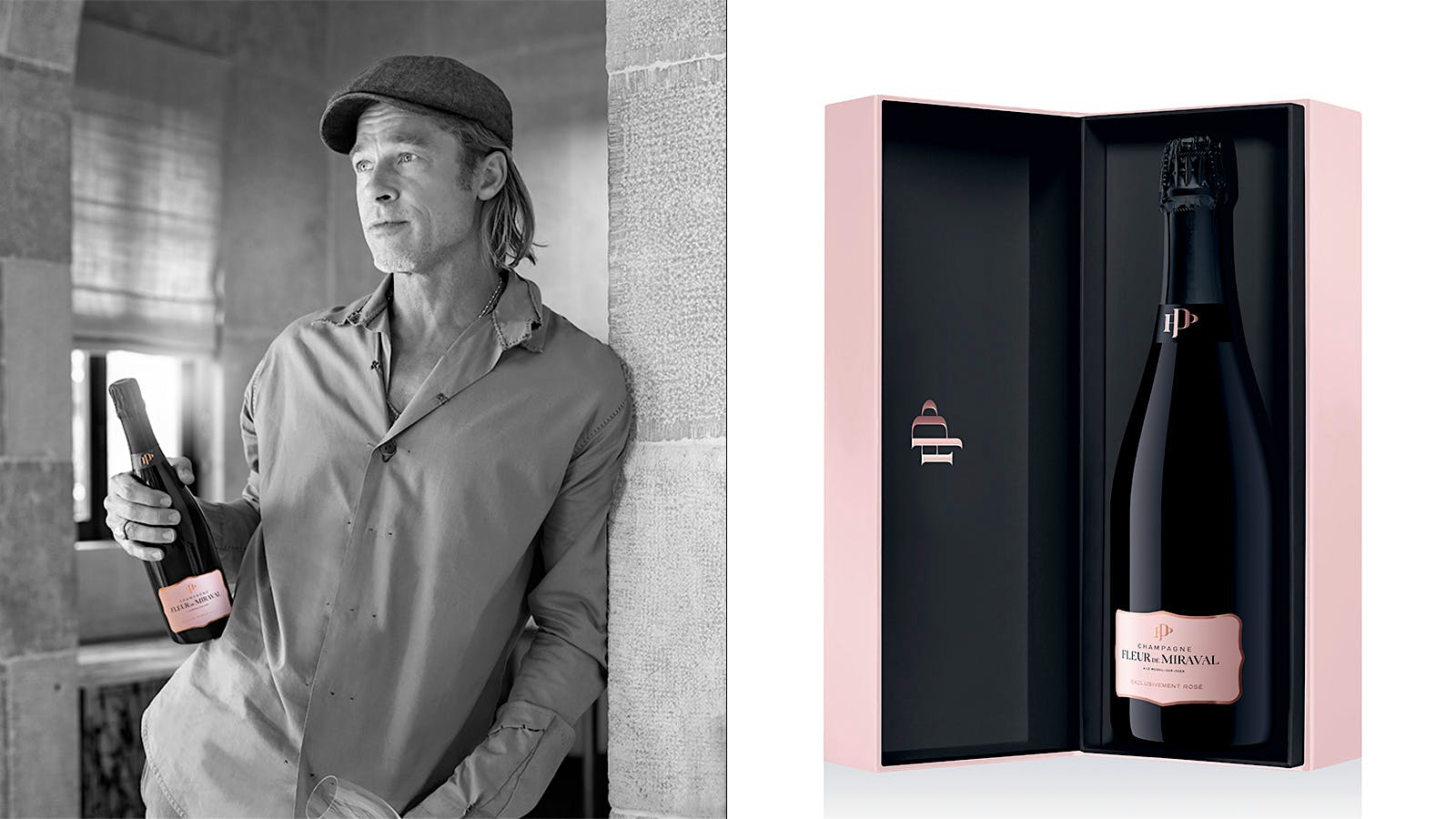 Brad Pitt and Champagne Fleur de Miraval