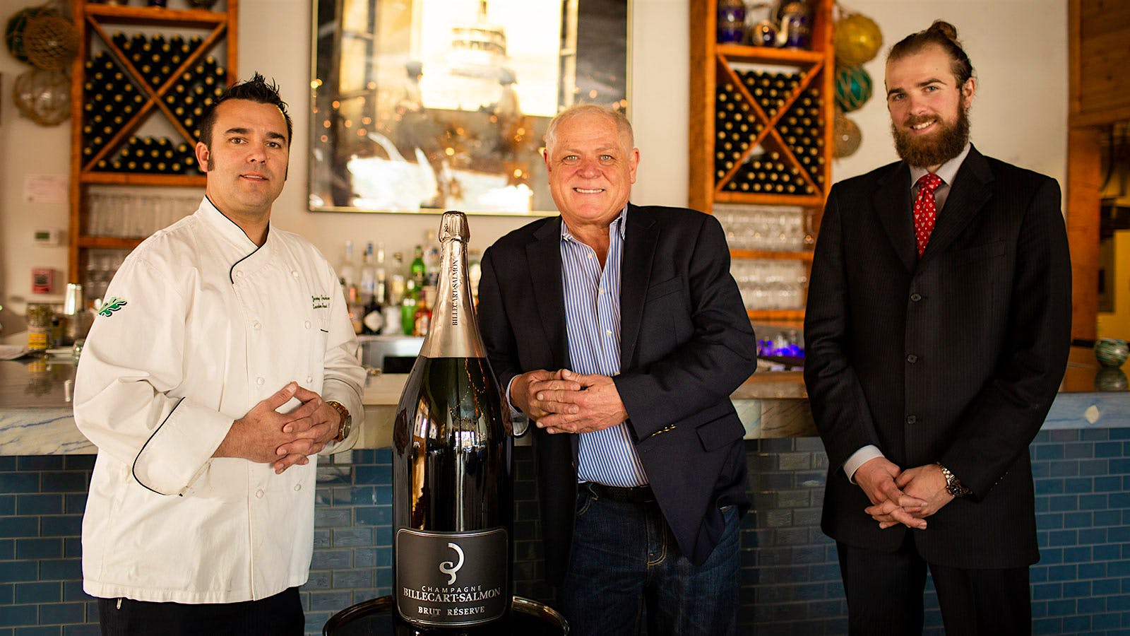 Executive chef Jeremy Graham, wine director Chip Ermish and sommelier Erik Muntean