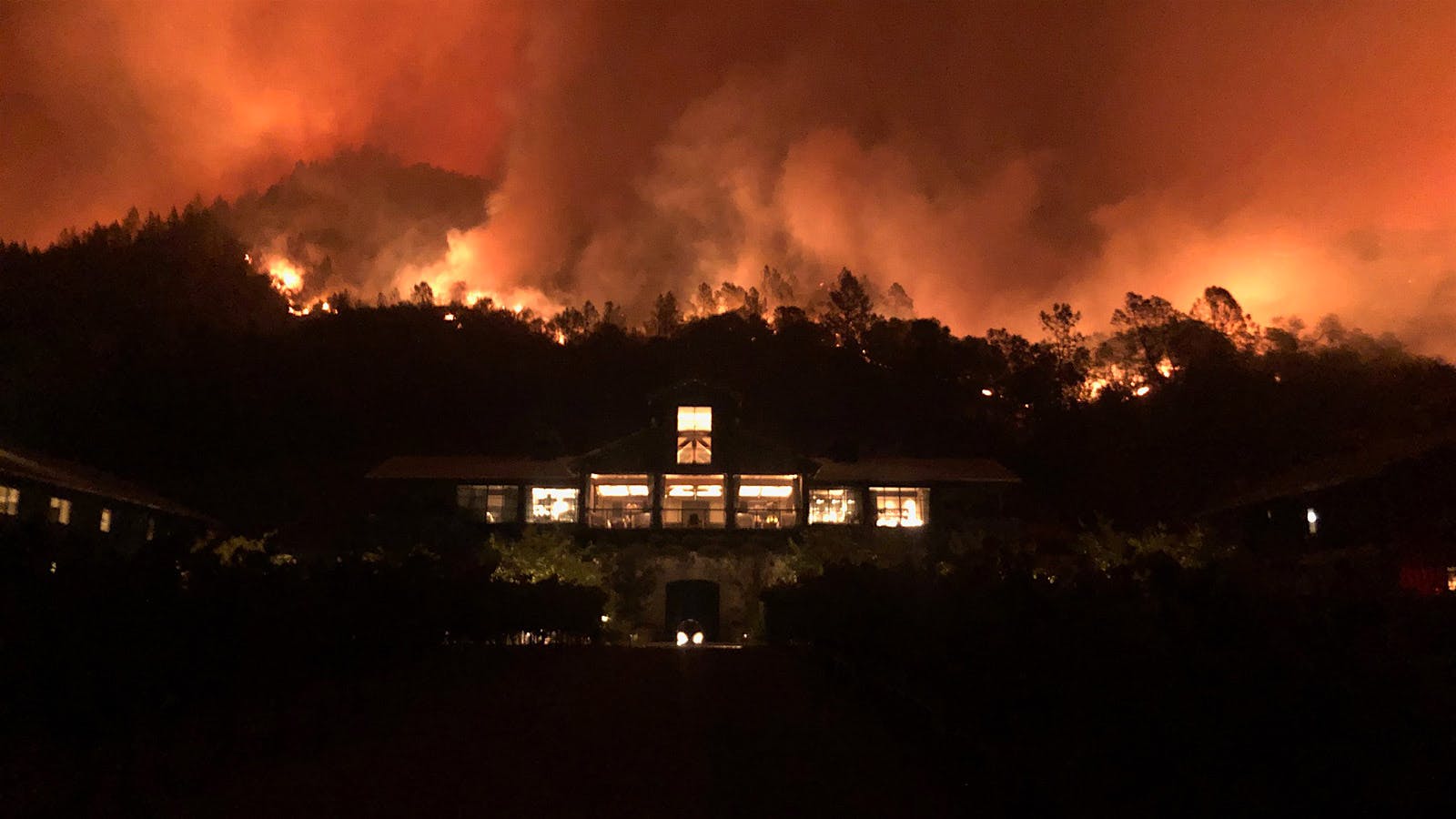 Flames at Davis