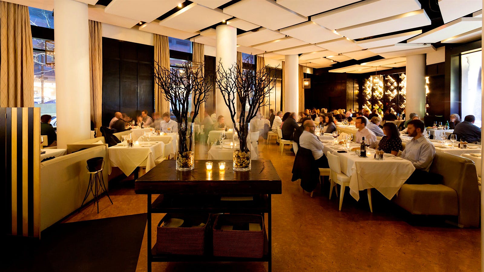 Guests dining indoors at Sorellina