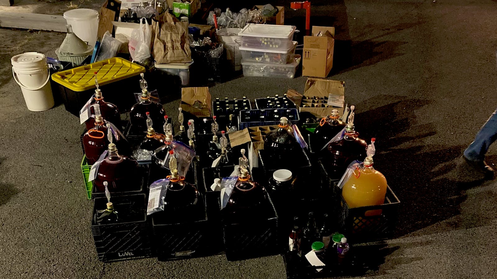 Illegally made wine at the Rainsville Waste Water Treatment facility in Alabama