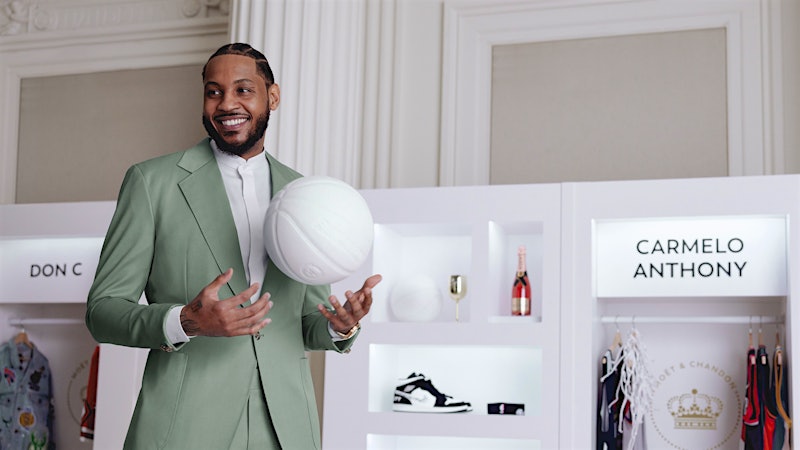 Moët & Chandon Gets Assist from Basketball Stars Carmelo Anthony, Sue Bird
