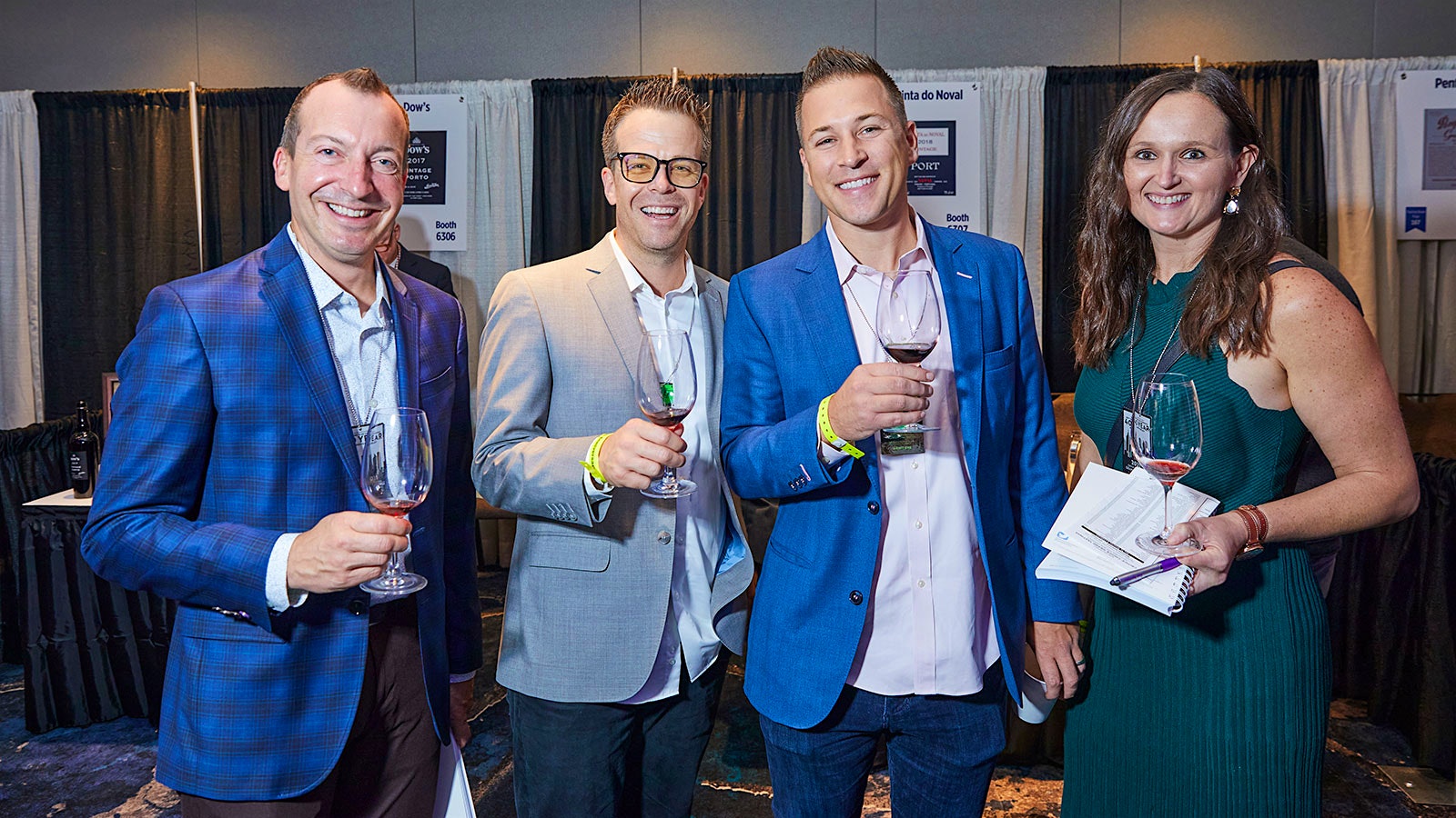     Four guests enjoy the Grand Tasting 2021 